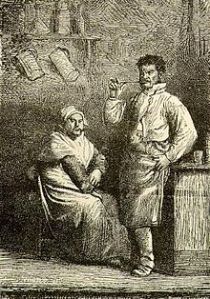 Les Thénardier dans leur auberge, illustration de Gustave Brion